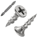 (454 pcs)#8X5/8 410 Stainless Steel Fastener Drywall Screws-Phillips with coarse Threaded tip, Black, Suitable for Drywall Slate, Wood, etc.(1 pounds)