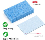 6 - Pack Non-Scratch Scrub Sponges - Sponges for Dishes and Washing Dishes, Cleaning Sponges for Kitchen Home Office, Magical 3D DIY Art and Craft Suppliers（Blue）