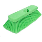SPARTA 41278EC75 Flo-Thru Plastic Wall Scrub Brush, Equipment Brush With Soft Nylex Bristles For Industrial Kitchens, Hospitals, Commercial Cleaning, 4 Inches, Lime