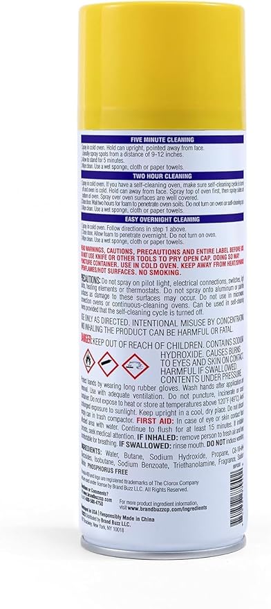 Formula 409 Heavy Duty Spray-On Oven Cleaner, Lemon Scent - Grill and Stove Top Product Cuts Through Grease & Grime on Contact, A Powerful Clean You Can Trust, 14.5 Oz - 2 Pack