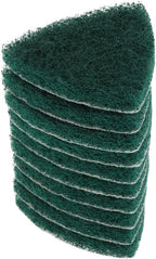 10Pcs Triangle Nylon Fiber Cleaning Pads for Scouring, Heavy Duty Reusable Non-Scratch Scrubbers for Kitchen, Stovetop, Dish Cleaning- 240 Coarse