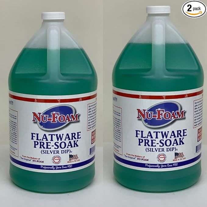 Nu-Foam Flatware Pre-Soak, Silver Dip 1 Gallon- Pack of 2 (2, Gallon)