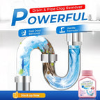 Drain Clog Remover Powerful Unclogging Sink Hair Cleaner for Kitchen, Shower Pipes and Drains (White 1PC)