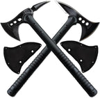 DOOM BLADE 2P Camping Hatchet Axe with Nylon Sheath,Tomahawk Viking Forged High Carbon Steel,Portable Camping Axe for Outdoor Splitting Wood,Hunting Survival