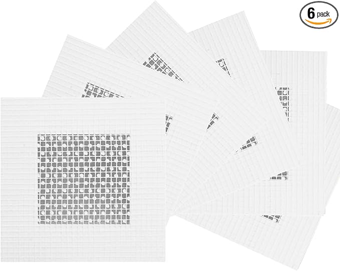 6 Pack 2 inch Wall Patch Repair, Drywall Patch Self-Adhesive Mesh Drywall Repair Patch and Fiberglass Repair Kit,Heavy Duty Dry Wall Hole Repair Patch for Drywall Plasterboard(2 x 2'')
