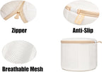 2 Pack Bra Laundry Bags for Washing Machine, Delicate Underwear Wash Bags with Anti-Deformation Structure & Fixed Friction Plates