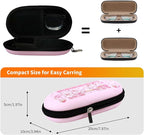 Double Eyeglasses Case, Hard Shell Dual Sunglasses Organizer with Zipper Clip Travel Glasses Storage for Women Men