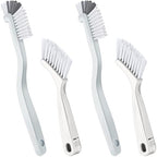 Patelai 4 Pieces Cleaning Brush Sets Small Scrub Brush Household Use for Cleaning Bottle Sink Kitchen Sink Corner Dish Edge Grout Bathroom Sliding Door Window Track(White)