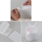 Ggbin 7 Gallon Garbage Bag, White Kitchen Trash Bags, 210 Bags/2 Rolls