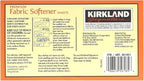 Kirkland Signature Fabric Softener Sheets, Premium Ultra Soft, Fresh Scent, 250 Sheets, White