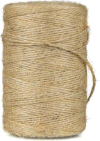 Natural Jute Twine 2mm 328ft String Rope for Crafts Wrapping Packing Wedding Gift Decor Brown Hemp Garden Home Decor 2mm 328ft Natur