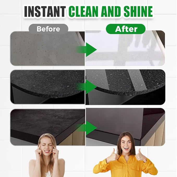 2026 New Nano Crystal Coating Agent For Tile & Furniture, Granite Countertop Cleaner and Sealer with Protection, Quartz Marble Stone Polish Cleaner for Permanent Hold & Shine Effect Fast Drying (1Pcs)