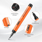 Dmyond Mini Electric Screwdriver Set, Small Cordless Electric Screwdriver, 38 S2 Preicison Bits, Precision Screwdriver Cordless Repair Tool for PC Electronic, Orange