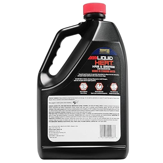 Zep Liquid Heat Clog Dissolver Gel - 64 Fl Oz (Case of 1) ZULHG128 - Professional Strength Formula Works in Less Than 10 Minutes