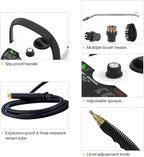 Irishom 2500W Portable Handheld Steam Cleaner High Temperature Pressurized Steam Cleaning Machine with Brush Heads and Gloves for Kitchen Furniture Bathroom Car
