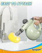 KEEPOW 10 Pack Universal Microfiber Cloths for Handheld Steam Cleaner Attachments Compatible with Bissell Steam Shot, Wagner Spraytech, PurSteam, Phueut, Dovety, McCulloch, Steam Cleaner Accessories