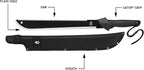 Gerber Gear Gator Machete 25" with Plain Edge Blade and Saw, Gator Grip and Protective Sheath for Gardening, Survival, Hunting, Camping and Bushcraft, Black