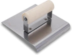 MARSHALLTOWN QLT Stainless Steel Hand Edgers, Wood Handle Material, 152mm Width, 152mm Length, 6mm Radius, 10mm Lip, Made In The USA, CE512S