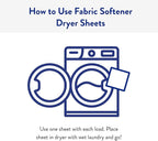 The Clean People Fabric Softener Sheets - Dryer Sheets - Softens & Removes Static - Vegan Laundry Softener With Essential Oils - Peppermint 360 Pack