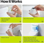In-Tank Toilet Cleaner Bottle, Automatic Toilet Bowl Cleaners for Hard Water Stains, Septic System Friendly, Long Lasting Up to 180 Days / 1000+ Flushes