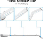 Shower Scrubber, Electric Spin Scrubber with 2025 New Upgraded Motor, User-Friendly Design, 3 Adjustable Angles & Speeds, 8 Brush Heads for Cleaning Bathroom, Cleaning Supplies for Tire, Windshield