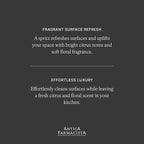Antica Farmacista Counter Spray - Plant-Derived, Biodegradable Cleaning Solution - Luxurious Home Care Essentials - Housewarming Gift - Orange Blossom, Lilac & Jasmine, 24 fl oz