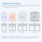 Quavikey Bathroom Medicine Cabinet with Mirror, Aluminum Surface Mount or Recessed Mirror Medicine Cabinet 16x26 Inch, Silver