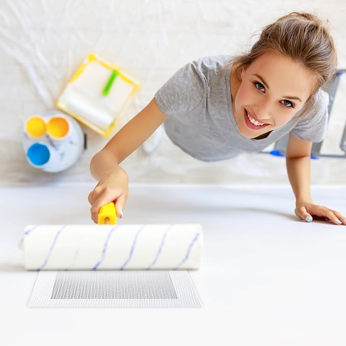 Drywall Repair Kit - Self-Adhesive Aluminum Wall Patch Repair Kit | Heavy-Metal Wall Hole Fixing Tools for Home, Rentals & Offices (4 Pack*12in+4 Pack*6in)