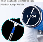 Professional 10” Performance Grip Window & Glass Cleaning Squeegee - Cleaning Supplies, Squeegee for, Auto Home Kitchen Bathroom Shower Mirror Wiper with Blue Rubber Water Blade(10in/25cm, Blue)