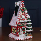 Hello Kitty and Friends Holiday Christmas Candle House, 5.5" L x 5.75" W x 10" H Created by Blue Sky Clayworks