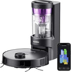 Eureka Robot Vacuum with Bagless Self Emptying Station, Robotic Vacuum Cleaner, 45-Day Capacity, 3000Pa Suction, LiDAR Navigation, NER E10s BK