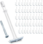Heavy Duty Drywall Anchor Bolts with 1/4"-20 Fastener Suitable for TV Mounting Hollow Wall Anchor Bolt Screw Kit Supports Up to 270 lbs Each on 1/2 Inch Drywall Pack of 50