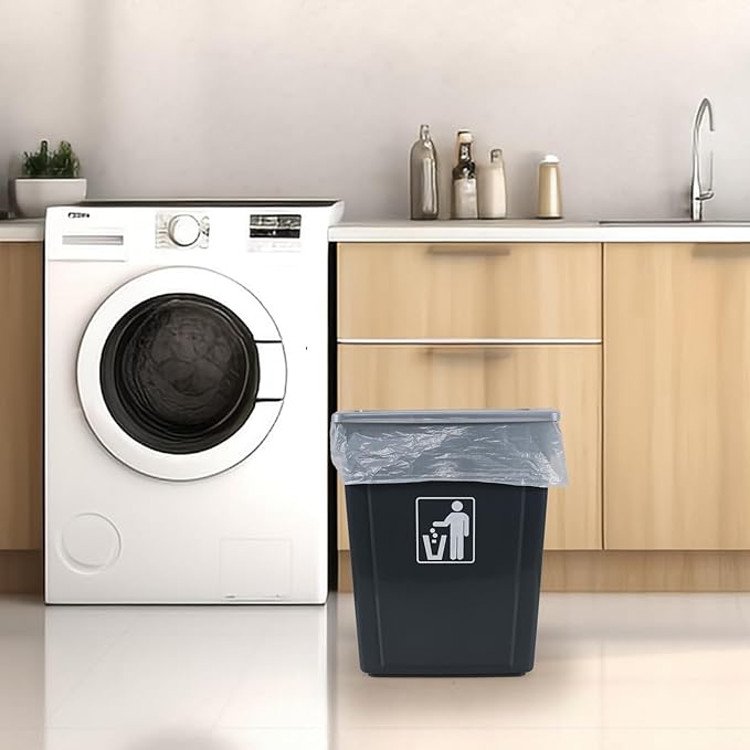 Ggbin 7 Gallon Garbage Bag, White Kitchen Trash Bags, 210 Bags/2 Rolls