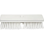 SPARTA Plastic Floor Scrub Brush, Brush Head Only, Deck Brush with ACME Standard Thread Fitting for Deck, Industrial Kitchens, and Hospitals, 10 Inches, White, (Pack of 6)