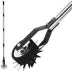 Wheel Rotary Edger Manual Lawn Tool for Sidewalk Edger Rotary Wheel Rotary Wheel Manual Edger Lawn Tool Strong 4 Sections Stainless Steel Handle