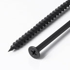 (15 pounds 4905 pcs)#6X1 Black Fastener Drywall Screws-Phillips with coarse Threaded tip, Black, Suitable for Drywall Slate, Wood, etc.