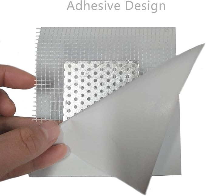 3 Pieces 2 Inch Wall Patch Repair, Drywall Repair Patch Self Adhesive Drywall Patch and Fiberglass Repair Kit, Heavy Duty Dry Wall Hole Repair Patch for Drywall Plasterboard (2 x 2 Inch)