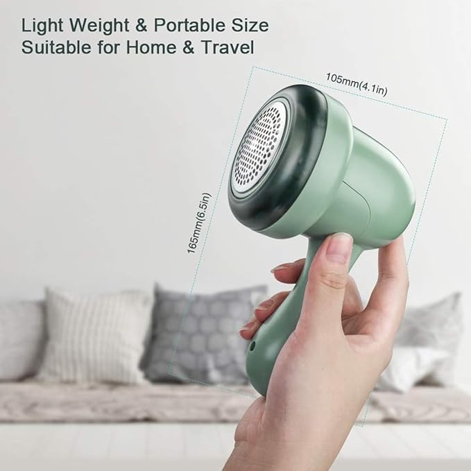 Fabric Shaver, Lint Remover for Clothes, Electric Lint Shaver with 6-Leaf Blades, Sweater Shavers to Remove Pilling for Clothing, Couch, Furniture, Fuzz, Lint Ball, Pillings, USB Rechargeable