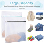 Tenn Well 3PCS Mesh Laundry Bags, 20 x 23 Inches Large Lingerie Bags for Washing Delicates, Garments, Bath Towels, Dirty Clothes, Socks, Toys, Travel