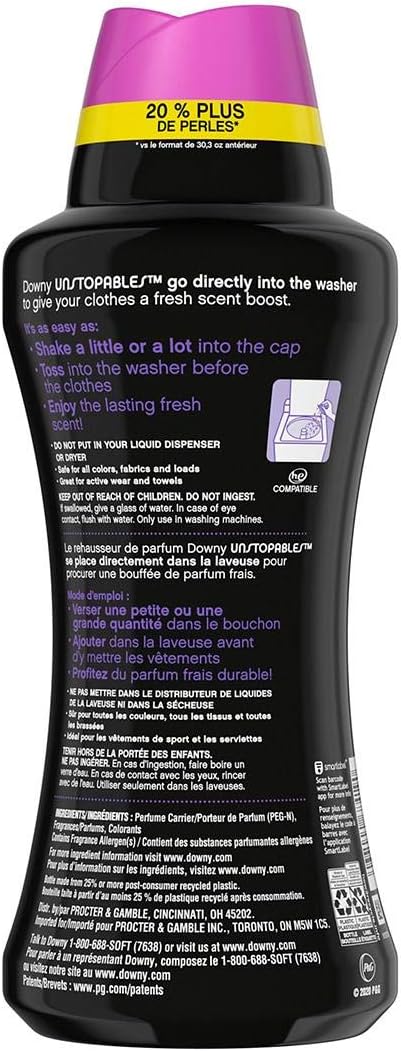 Downy Downy Unstopables in-wash Scent Booster Beads, Lush (37.5 Oz.)