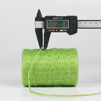 2mm 600ft Colored Natural Jute Twine String for Gift Wrapping Craft Baker Plant Christmas Ribbon Twine Handmade Arts Decoration Thin Packing String Home Decor