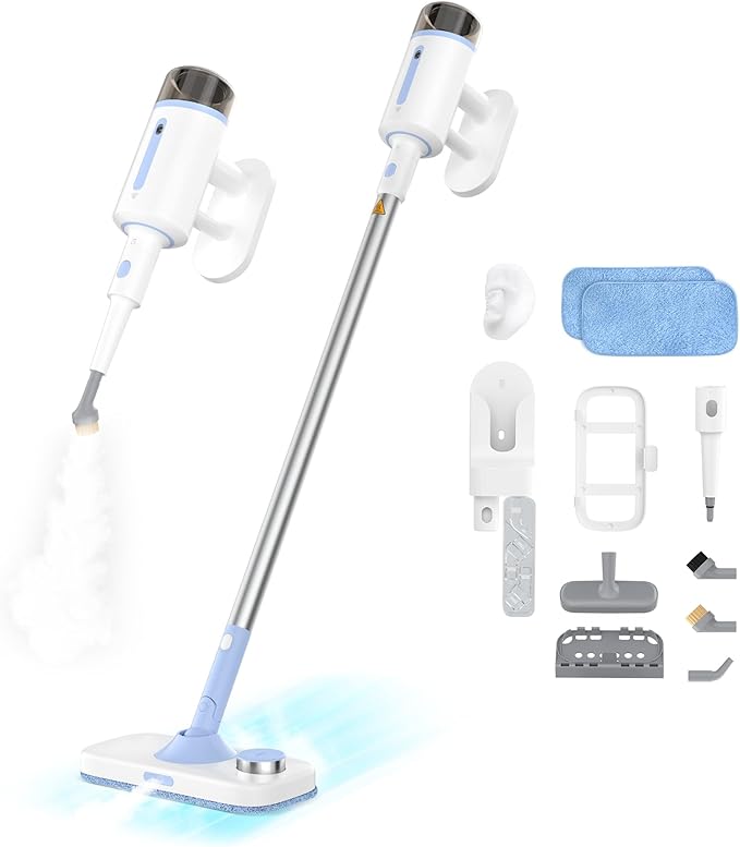 7 in 1 Steam Mop for Floor Cleaning, Multipurpose Floor Steamer with Detachable Handheld Steam Cleaner Perfect for Hardwood Floors, Clothes, Windows, Tiles, Furniture, Carpet, Whole Home Use