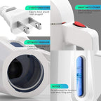 Handheld Steamer for Clothes Wrinkle Removes,Garment Steamer for Hat,1.5lbs Lightly,40s Fast Heat-up,8 FT Power Cord,800W, for Home and Travel with Automatic Shut-Off Safety Protection（white）
