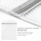 Muchfun 5Pcs Durable Honeycomb Mesh Laundry Bags for Delicates (1 Large 16 x 20 Inches, 2 Medium 12 x 16 Inches, 2 Small 9 x 12 Inches)