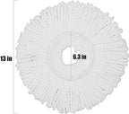 5 Replacement Mop Micro Head Refill for 360° Spin Magic Mop-Microfiber Replacement Mop Head-Round Shape Standard Size