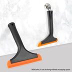 Gomake Small Silicone Squeegee Window Shower Squeegee,Auto Water Blade Squeegee for Shower Glass Door,Car Windshield, Window, Mirror, Bathroom,Countertop Cleaning-Black