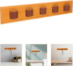 FAVOMOTO Wooden Wall-Mounted Sunglasses Holder Eyewear Storage Rack with Multiple Slots Modern Glasses Display Organizer for Entryway Bedroom Office