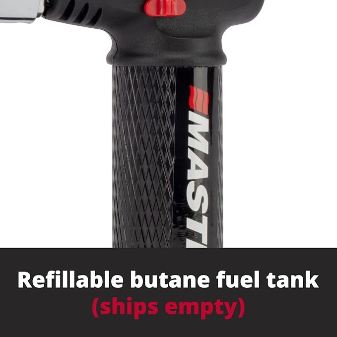 Master Appliance MT-80K Butane Micro Torch Kit [Butane Torch, Flameless Heat Tool, Soldering Iron & Hot Knife] Hand Held, Refillable with Butane Fuel, Adjustable Flame, Case with Attachments