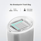 TOWNEW T Air One Official Refill Rings for Smart Bathroom Trash Can, Sturdy Trash Bags for Electric Automatic Trash Can, 2.6 Gallon, 8 pk White Refill Rings - Up to 96 Trash Bags