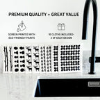 Nordhus Design Swedish Dishcloths, 10 Cloths, Made in Sweden - Reusable, Washable Cellulose Cotton Kitchen Cloths - Replace Paper Towels, Wipes, Sponges, Dish Rags